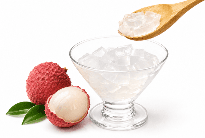 POSSMEI - NATA DE COCO  Jelly's litchi pot de 4KG  