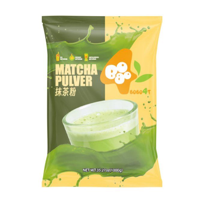 BOBOQ - POUDRE lactée MATCHA sachet 1kg  
