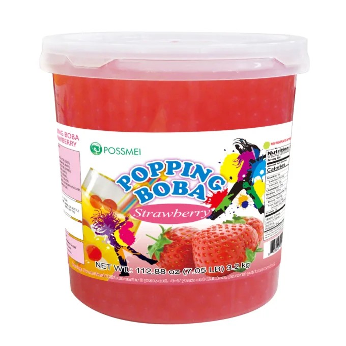 POSSMEI - Perles de fruits fraise pot de 3.2kg   