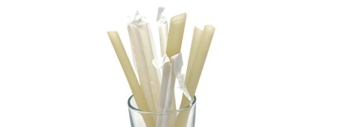 Pailles Bubble Tea  en FIBRE  100 % biodégradable. Biseautées. Emballage individuel 