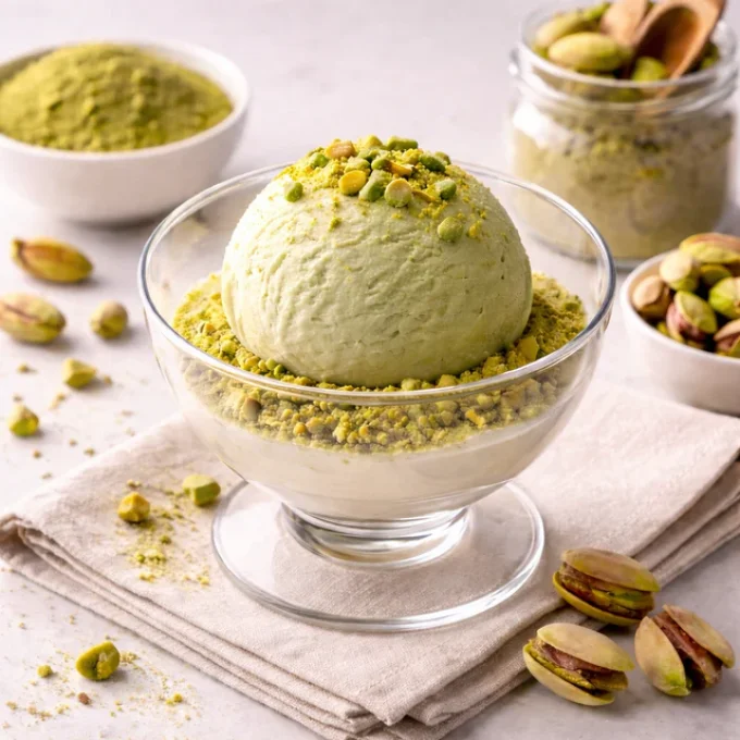 POSSMEI - Poudre lactée premium pistachio  1kg    