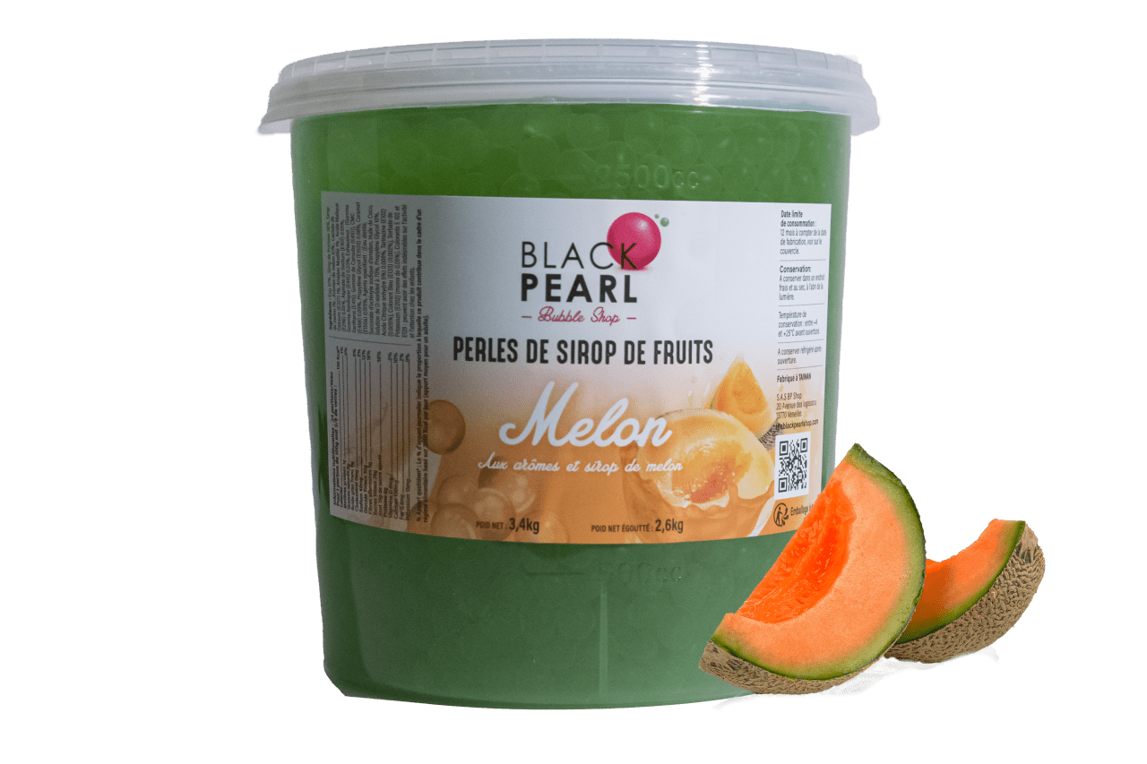 Perles de fruits Melon (honeydew) pot de 3.4kg 